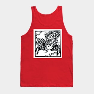 Witch on the back of a goat Tank Top